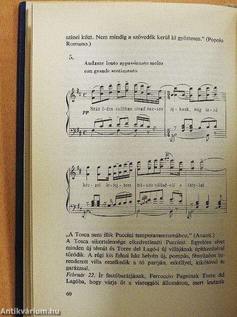 Giacomo Puccini életének krónikája