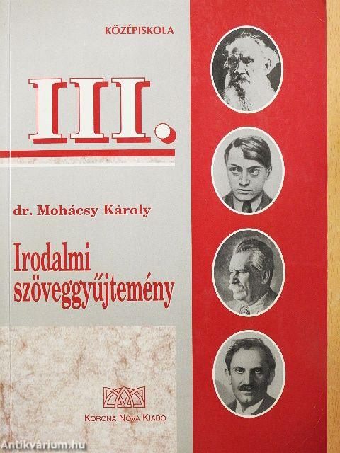 Irodalmi szöveggyűjtemény III.