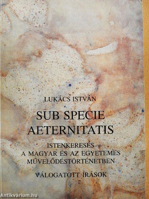 Sub specie aeternitatis