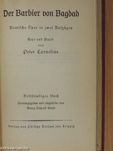 Der Postillon von Lonjumeau/Der Barbier von Bagdad/Dichter und Bauer/Orpheus in der Unterwelt (gótbetűs)
