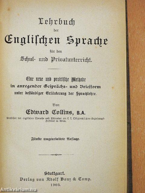 Lehrbuch der Englischen Sprache (gótbetűs)