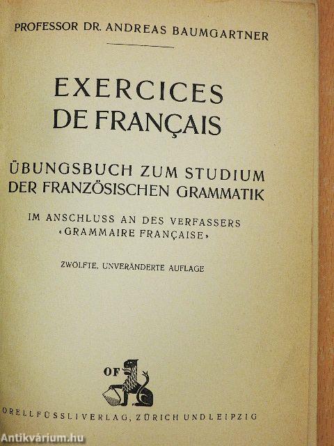 Exercices de francais