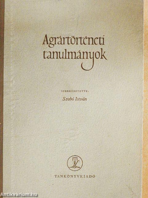 Agrártörténeti tanulmányok