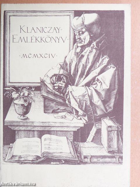 Klaniczay-emlékkönyv