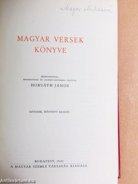 Magyar versek könyve