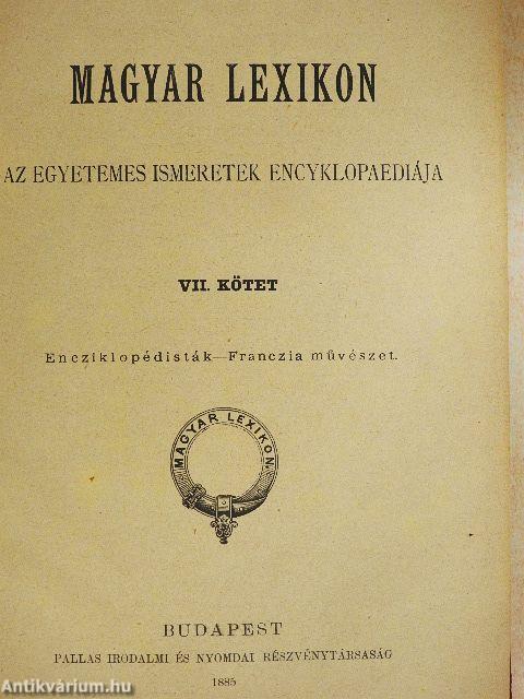 Magyar Lexikon VII.