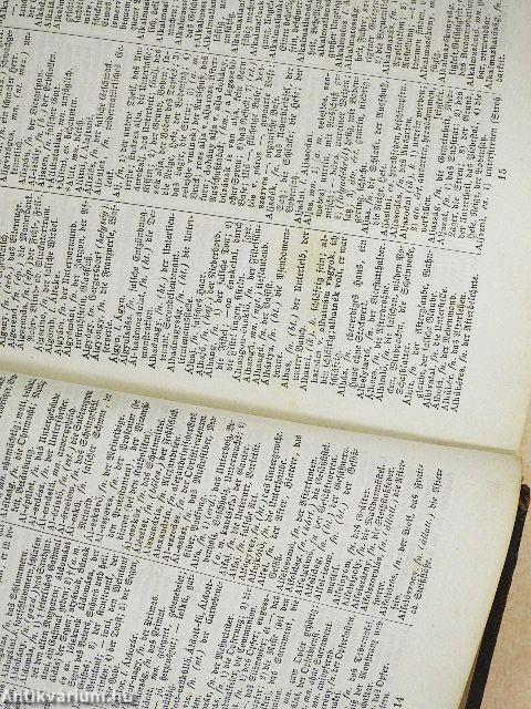 Uj teljes magyar és német szótár