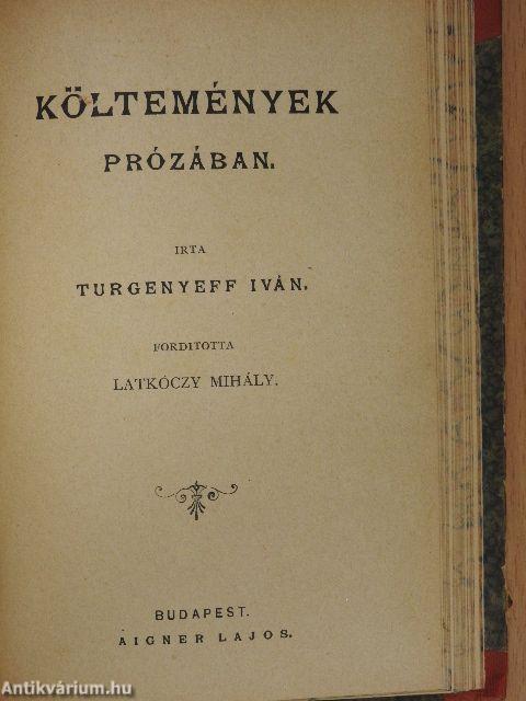 A fatalista/Három találkozás/Az óra/Boldogtalan/Költemények prózában