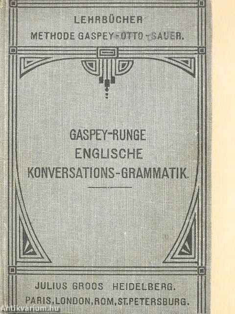 Englische konversations-Grammatik (gótbetűs)