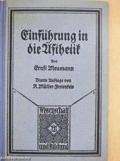 Einführung in die Ästhetik der Gegenwart (gótbetűs)