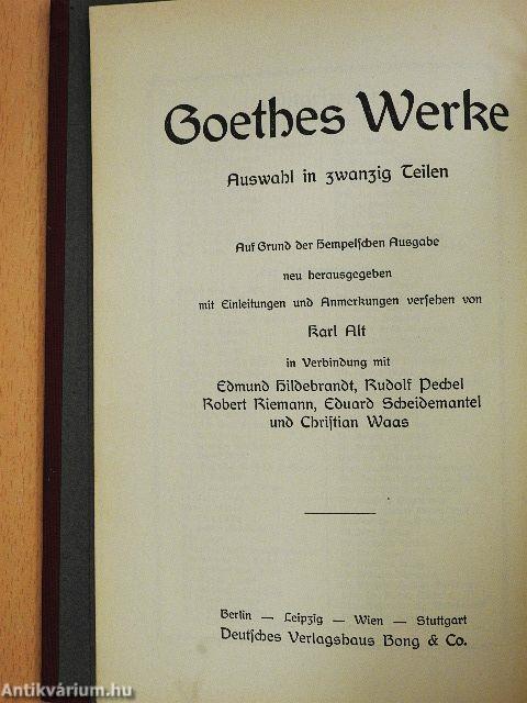 Goethes Werke 3-5. (gótbetűs) 