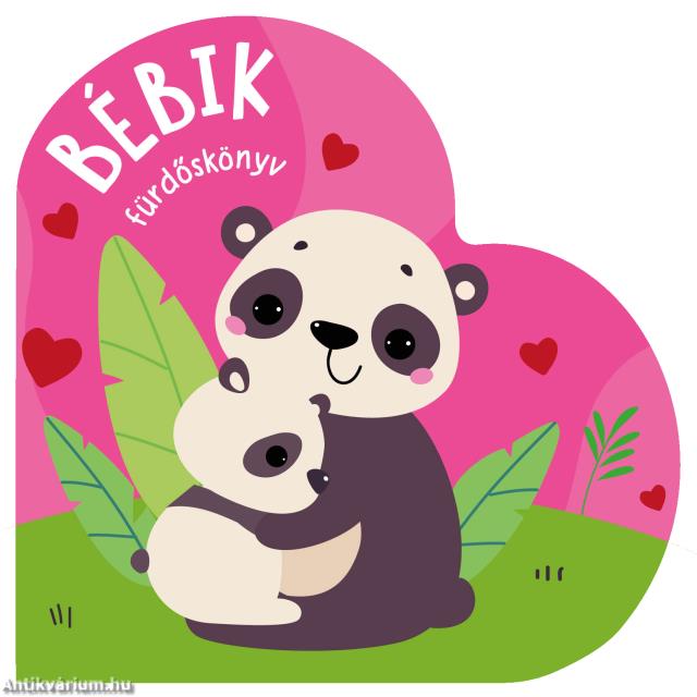 Bébik - fürdőskönyv szív alakú