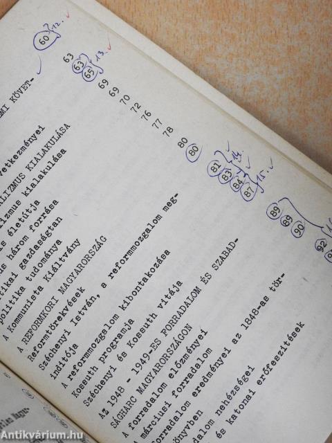 Történelem és társadalmi ismeretek jegyzet felnőttek szakmunkásképző tanfolyamai számára