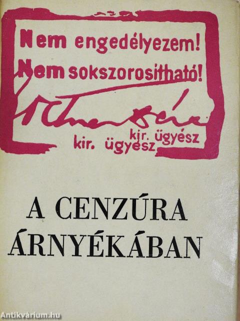 A cenzúra árnyékában