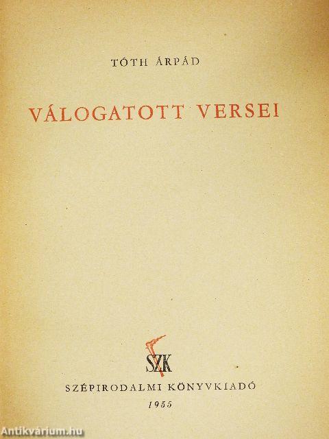 Tóth Árpád válogatott versei