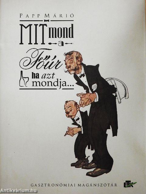 Mit mond a Főúr, ha azt mondja...