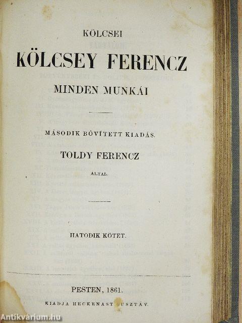 Kölcsei Kölcsey Ferencz minden munkái 5-6.