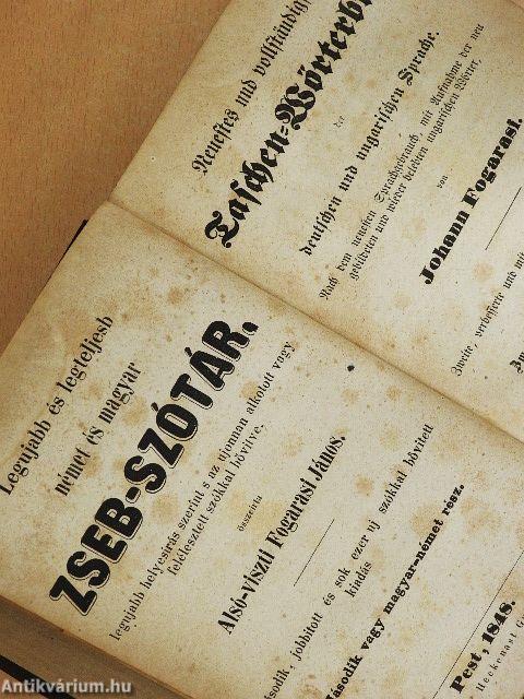 Legujabb és legteljesb német és magyar zseb-szótár