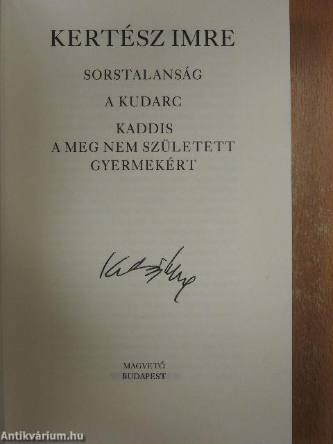 Sorstalanság/A kudarc/Kaddis...