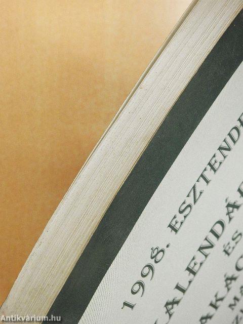 1998. esztendei kalendárium és szakácskönyv magyar háziasszonyok számára