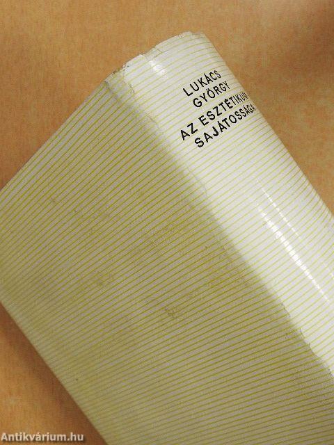 Az esztétikum sajátossága