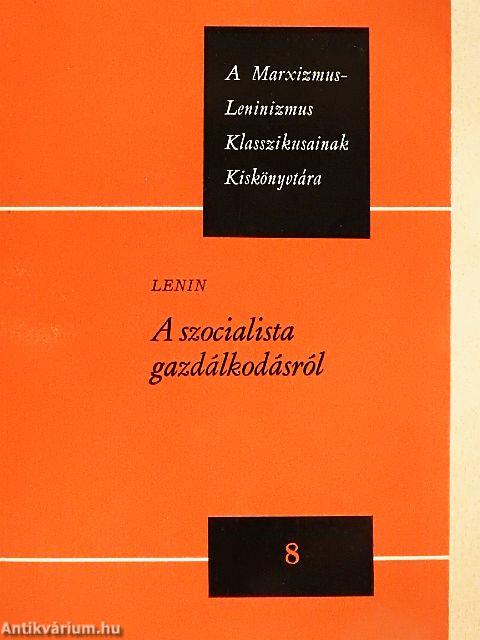A szocialista gazdálkodásról