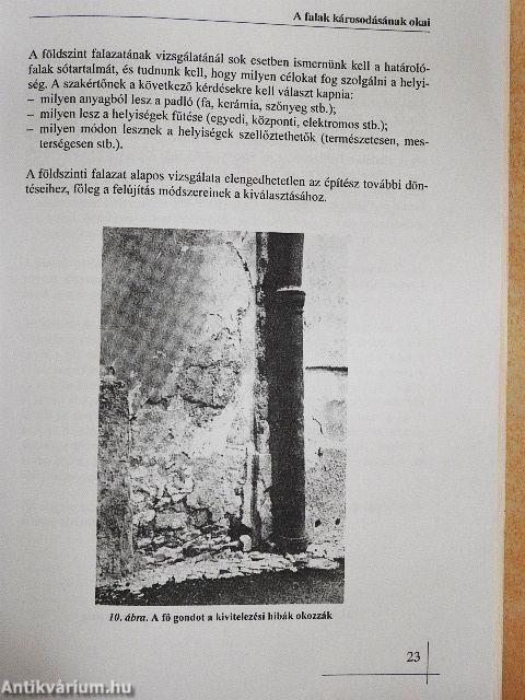 Nedves falak kiszárítása, nedvesedés megelőzése