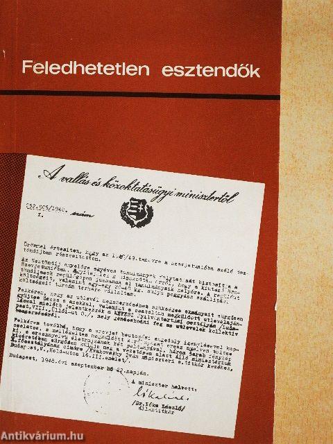 Feledhetetlen esztendők