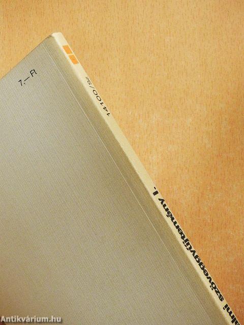 Irodalmi szöveggyűjtemény I.