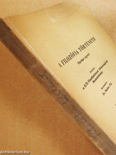 A filozófia története