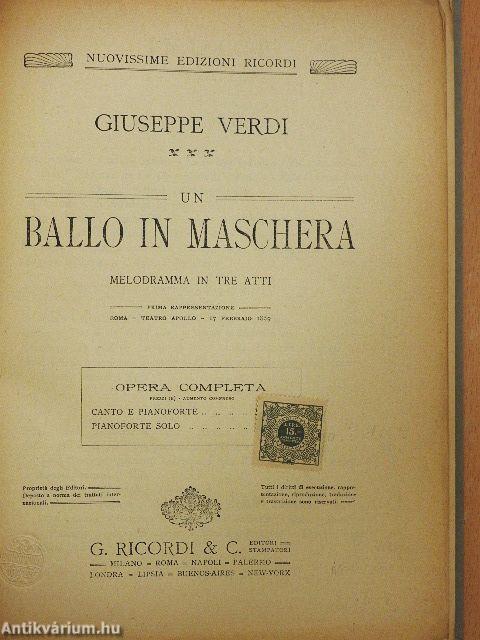 Un Ballo in maschera