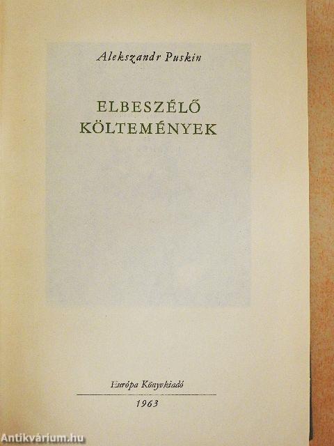 Elbeszélő költemények