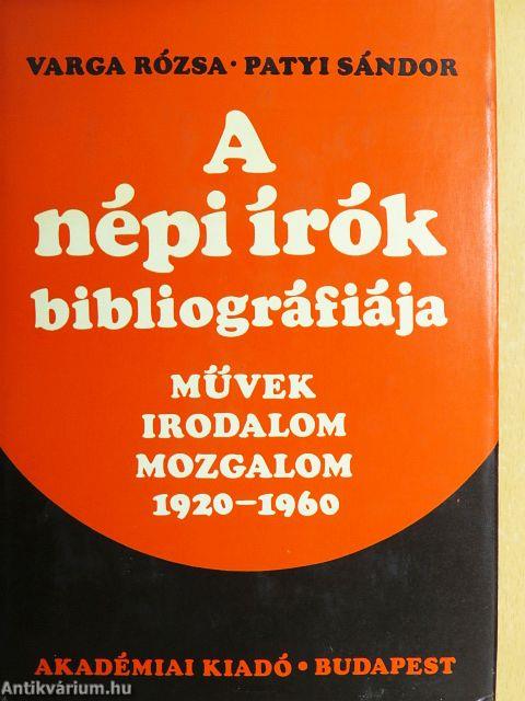 A népi írók bibliográfiája