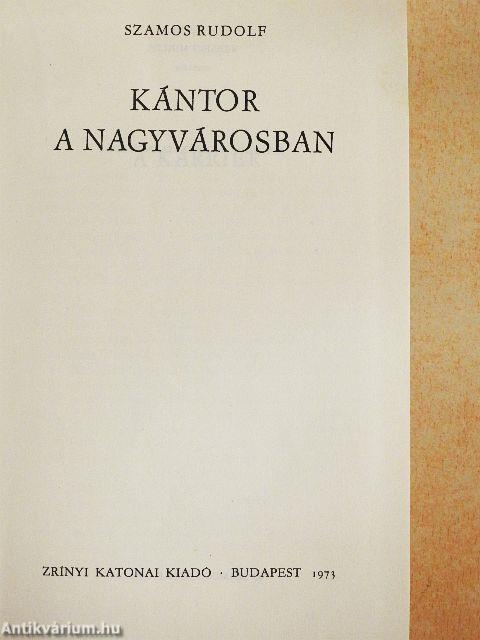 Kántor a nagyvárosban