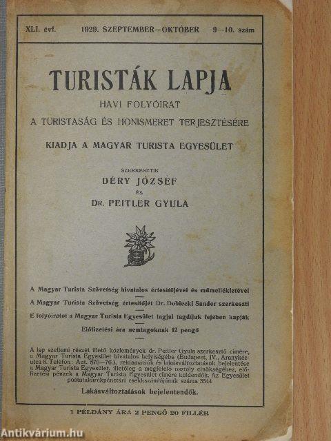Turisták Lapja 1929. szeptember-október