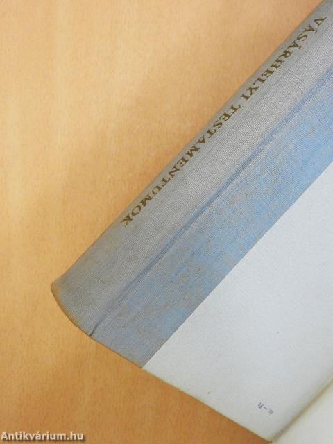 Vásárhelyi testamentumok (dedikált példány)