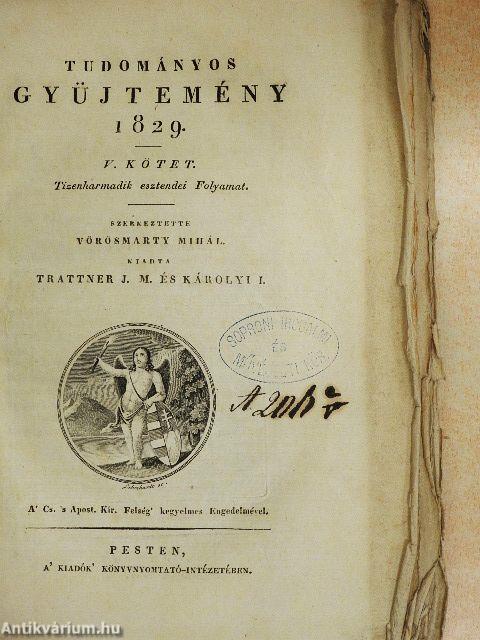 Tudományos Gyüjtemény 1829/V.