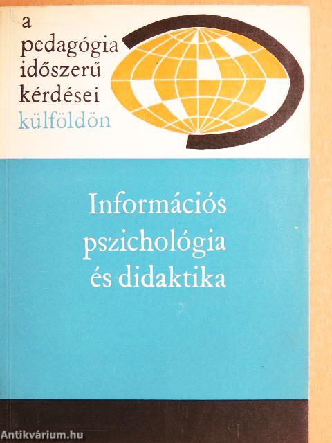 Információs pszichológia és didaktika