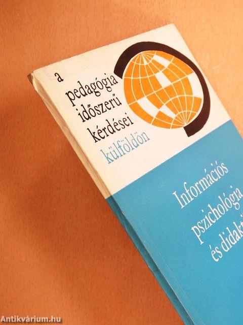 Információs pszichológia és didaktika