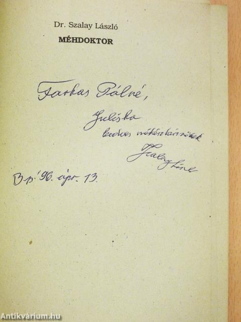 Méhdoktor (dedikált példány)