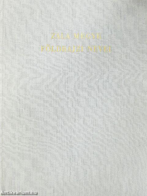 Zala megye földrajzi nevei