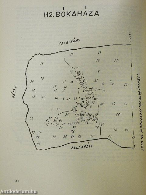 Zala megye földrajzi nevei