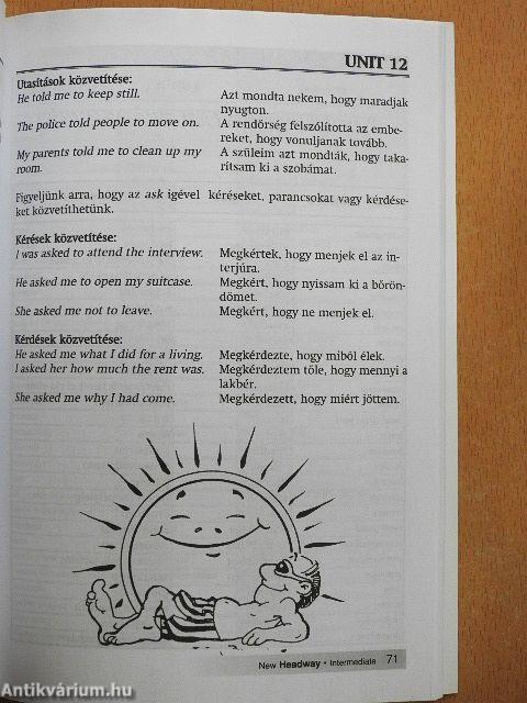 New Headway - Intermediate - Angol-magyar szójegyzék és nyelvtani összefoglaló