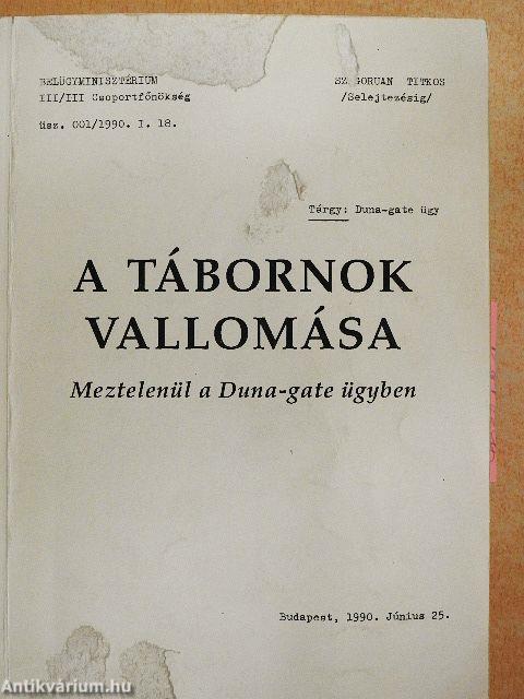 A tábornok vallomása