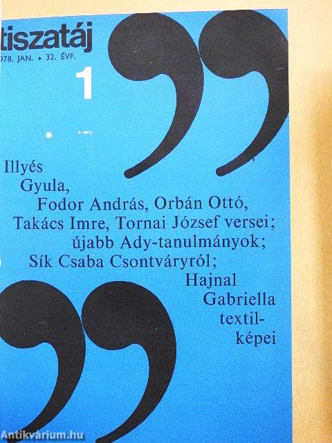 Tiszatáj 1978. január-december I-II.