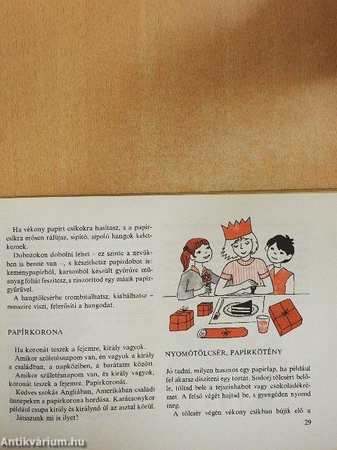 Jó játék a papír, a filc