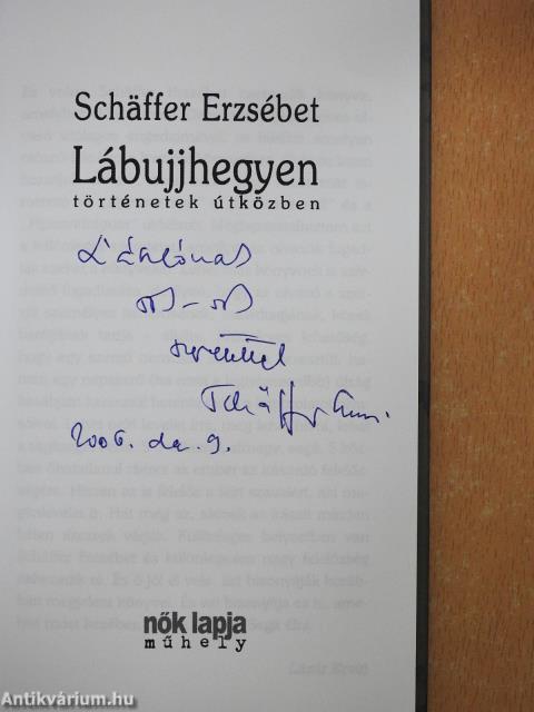 Lábujjhegyen (dedikált példány)