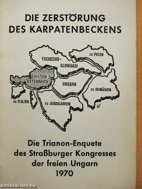 Die Trianon-Enquete des Straßburger Kongresses der freien Ungarn 1970