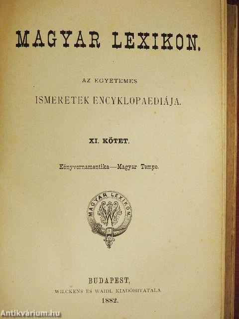 Magyar lexikon XI. (töredék)