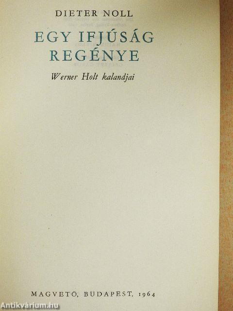 Egy ifjúság regénye